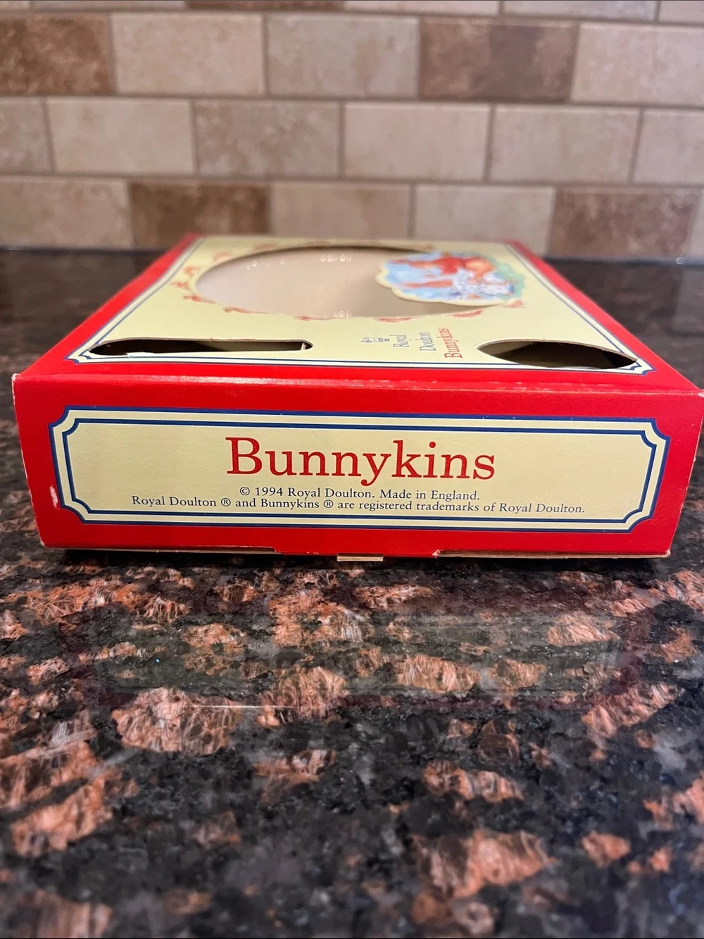 Royal Doulton Bunnykins Red & Cream Child’s Bowl Gift Set- Brand New!